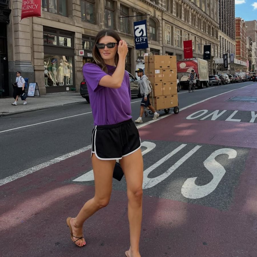 Flat Sandals Outfit Idea Flat Sandals Outfit Idea — Purple Outfits