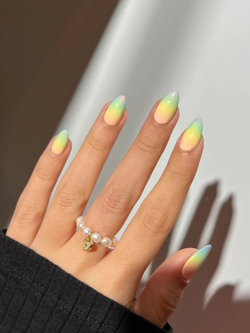 Pastel Gradient with Starburst Decals Pastel Gradient with Starburst Decals — Ombre Nails