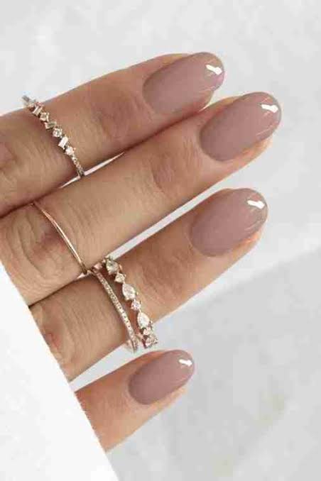 Mauve Pink Oval Nails Mauve Pink Oval Nails — Nude Nails