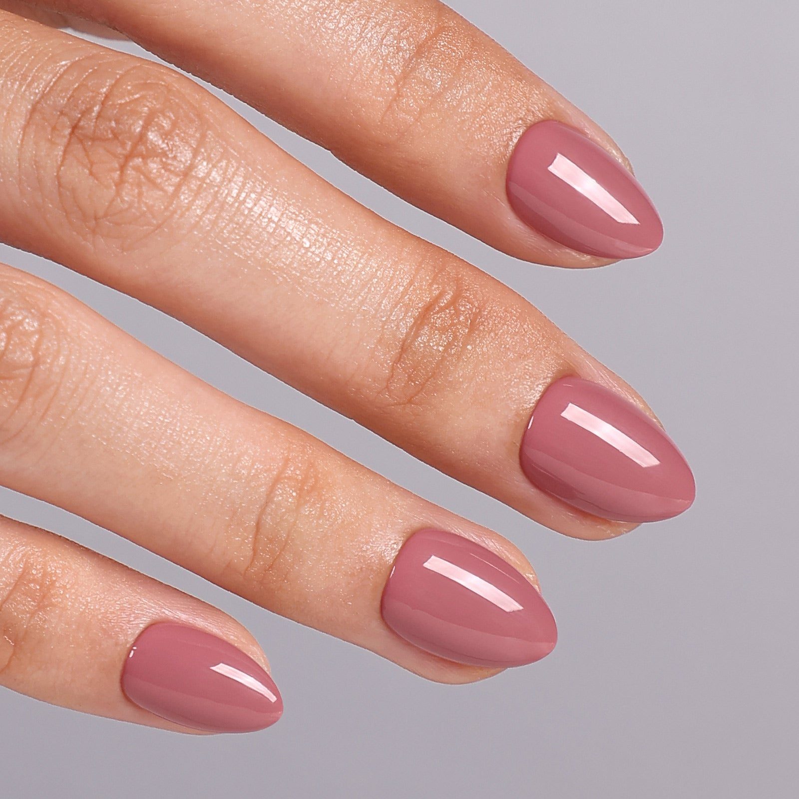 One Hand Visual Idea — Mauve Nails