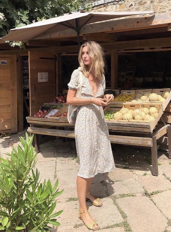 Effortless Summer Dress: Floral Midi for Daytime — French Girl Outfits