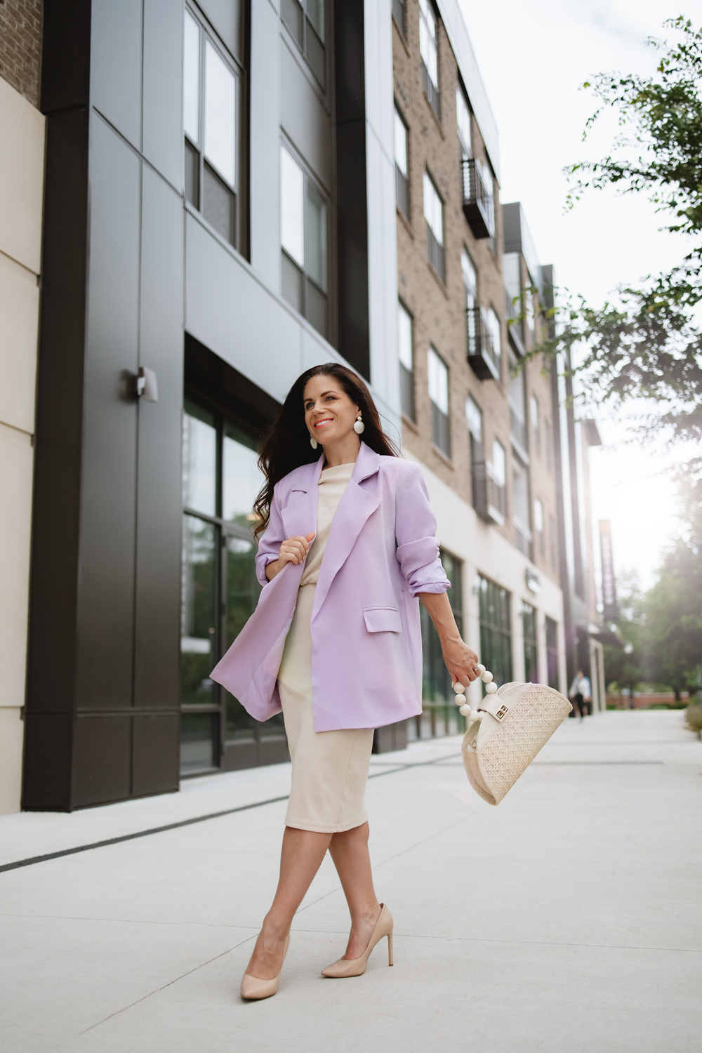 How to Style Lavender Blazers - Anchored In Elegance