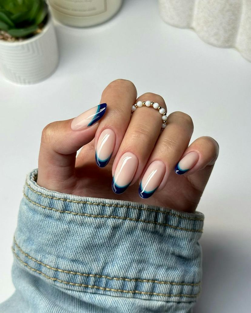 Visual Idea — Double French Nails