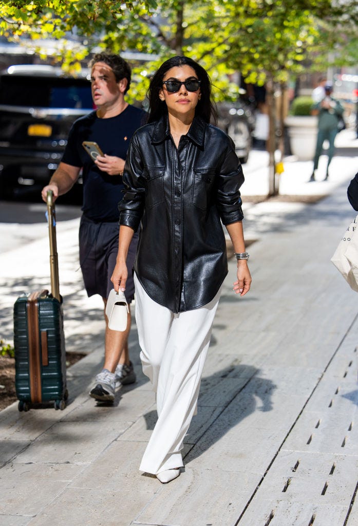 Classic Prep: Printed Button-Down with Straight-Leg Trousers Classic Prep: Printed Button-Down with Straight-Leg Trousers — Business Casual Outfits
