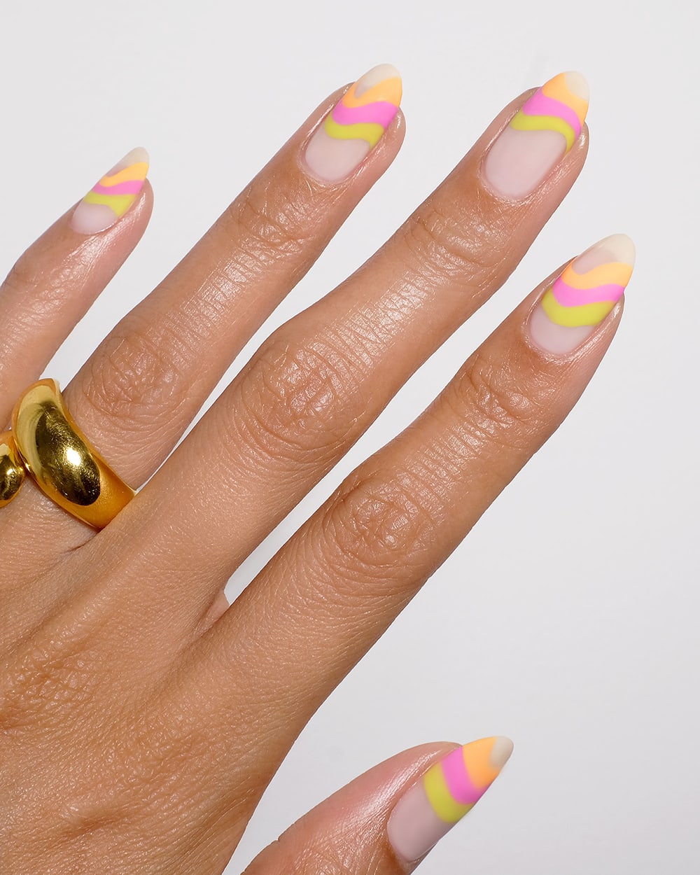 Summer Retro Visual Idea Summer Retro Visual Idea — Abstract Nails