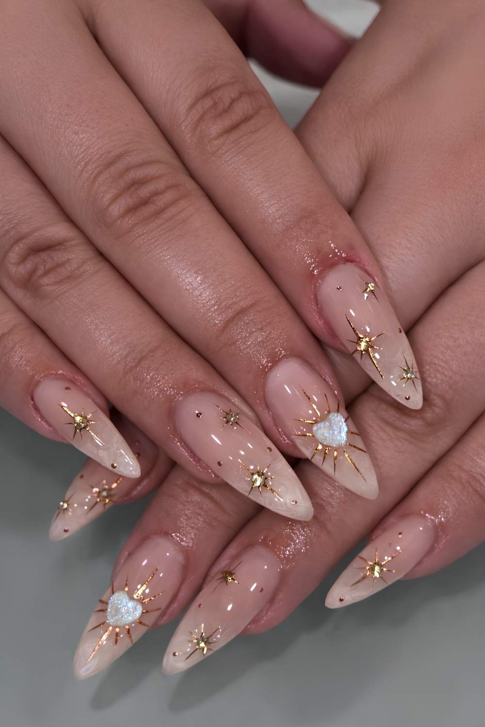 Celestial Fantasy Visual Idea Celestial Fantasy Visual Idea — Rhinestone Nails