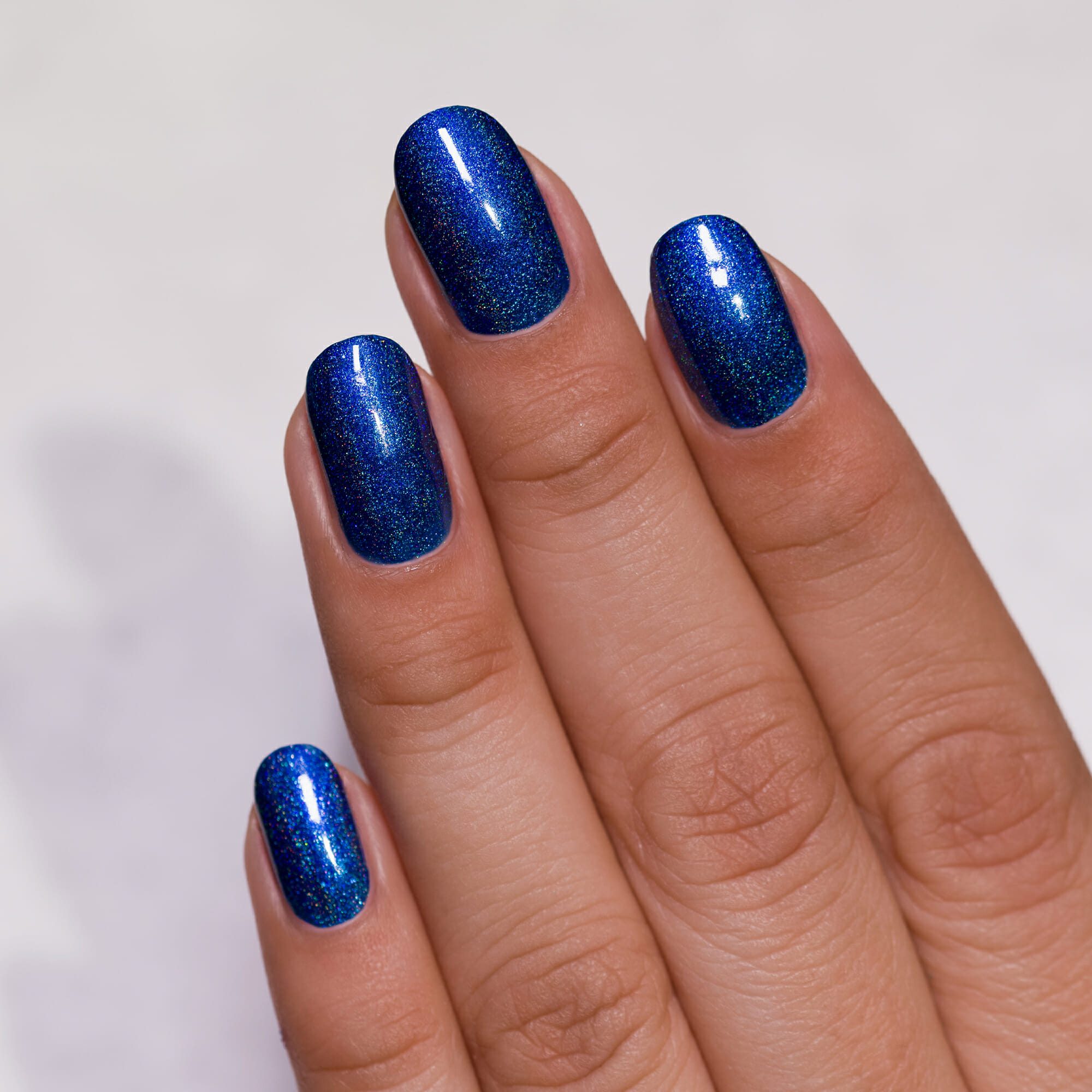 Shimmer Holographic Glitter Visual Idea Shimmer Holographic Glitter Visual Idea — Royal Blue Nails