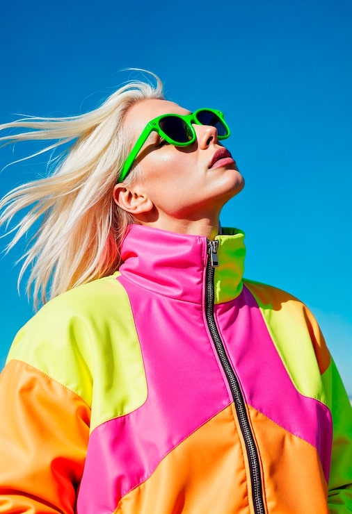 Bold Color-Block Track Jacket: Sporty 80s Athleisure Vibe Bold Color-Block Track Jacket: Sporty 80s Athleisure Vibe — 80s Outfits
