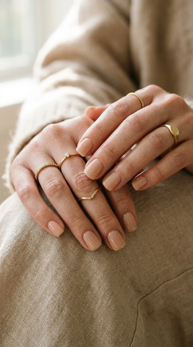 Classic Short Square French — Square Nails