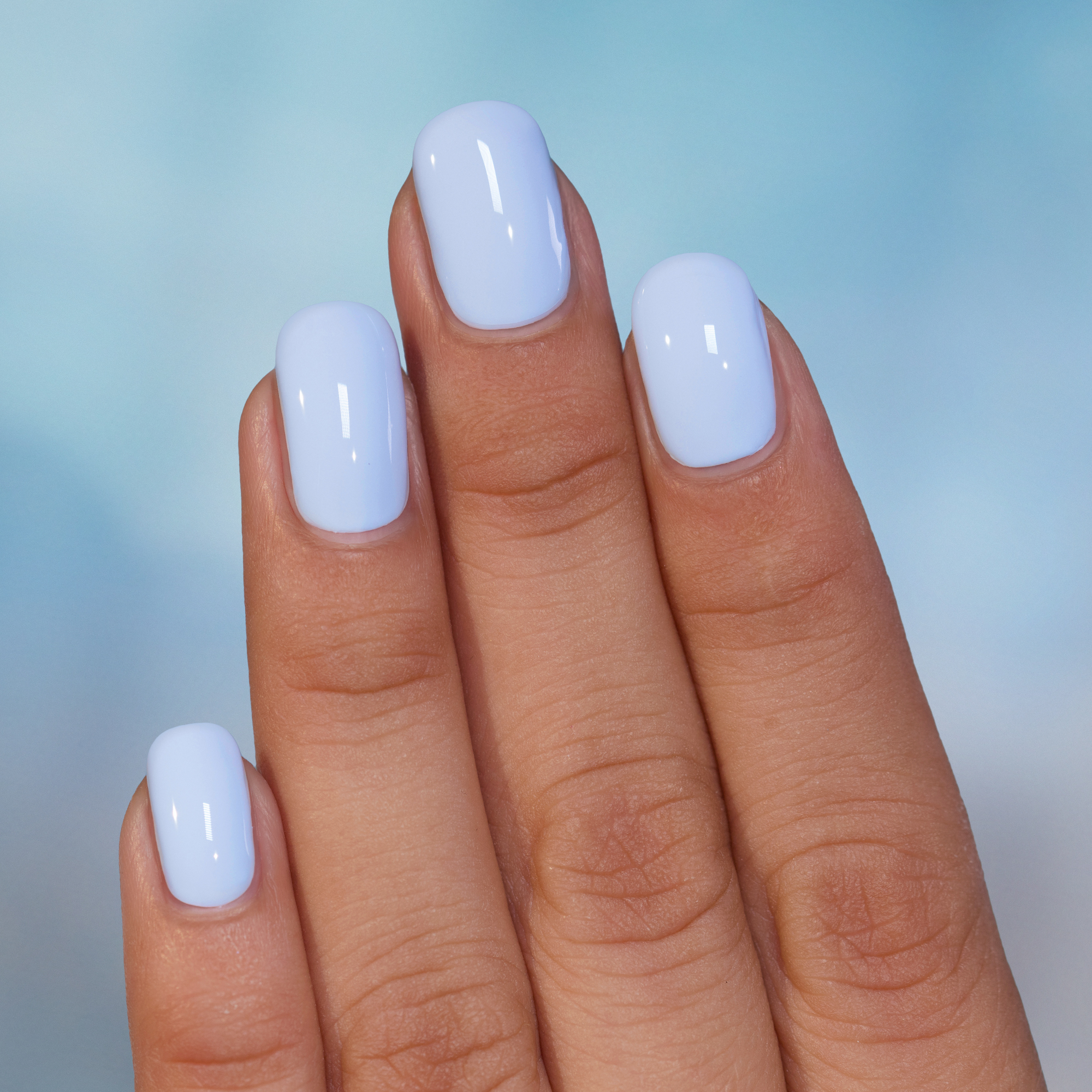 Short Oval Pale Sky Blue Short Oval Pale Sky Blue — Light Blue Nails