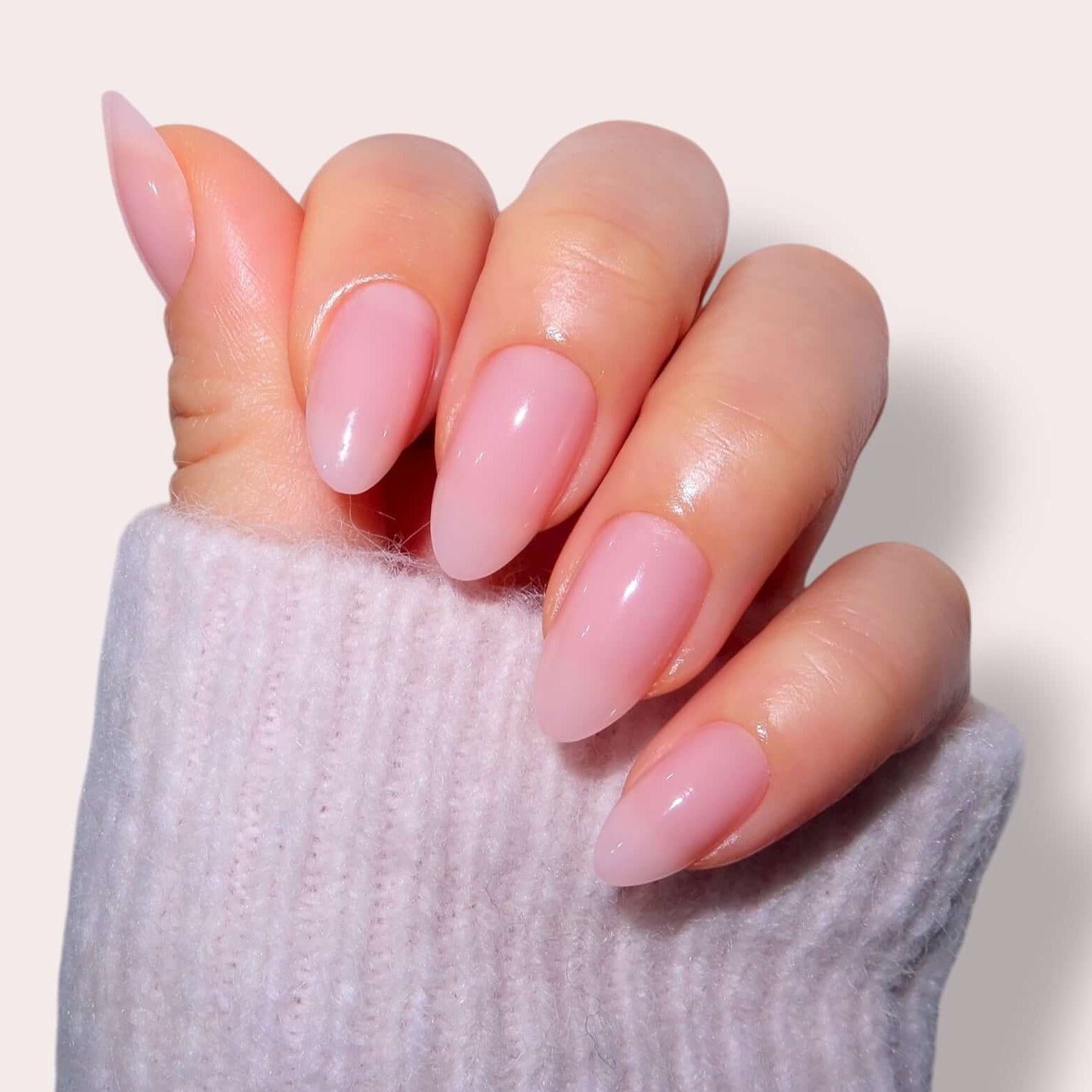 Jelly Pink Stiletto Nails Jelly Pink Stiletto Nails — Clean Girl Nails