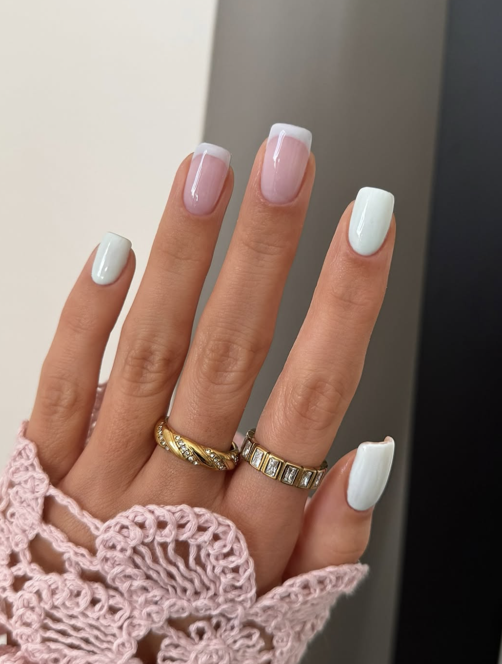 White French Tips Visual Idea White French Tips Visual Idea — Short Nails