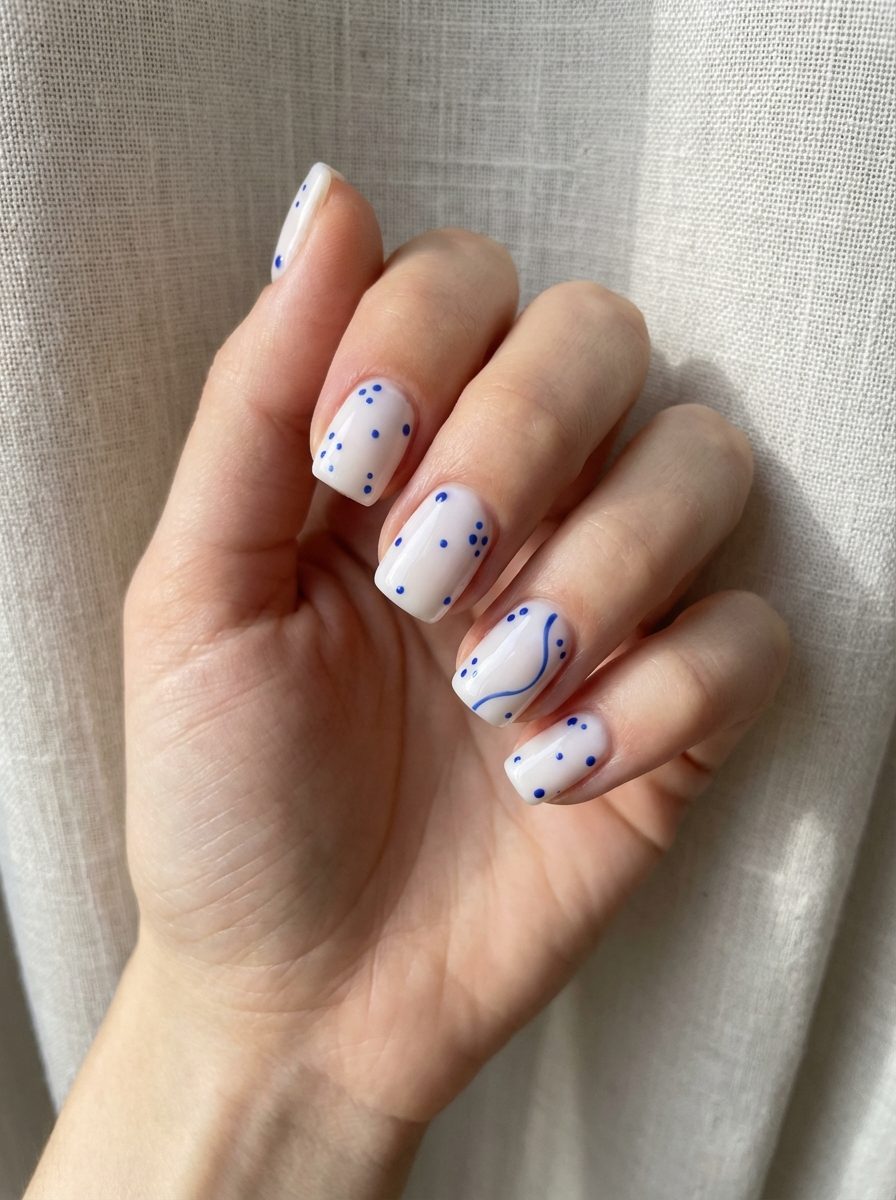 Casual Playful Visual Idea — Simple Short Nails