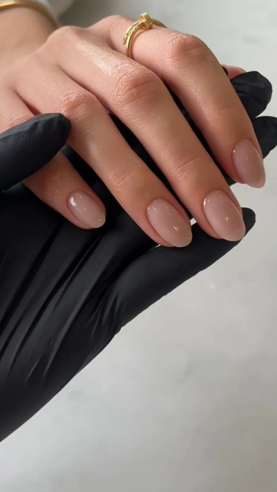 Warm Peachy Nude Oval Nails Warm Peachy Nude Oval Nails — Nude Nails