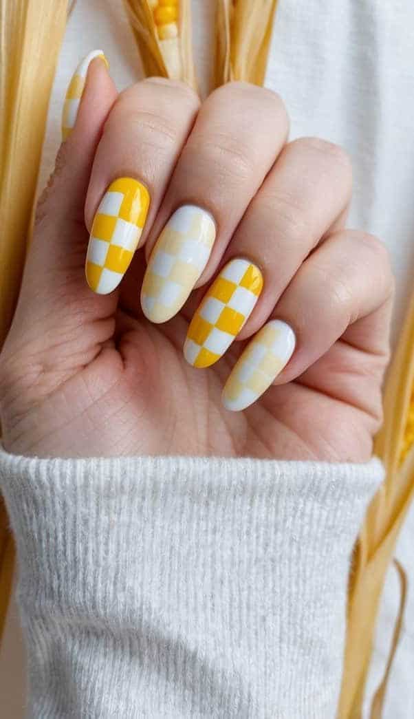 24 Yellow and White Nail Art Ideas: Sunny Designs for a Cheerful Manicure - We Heart Nail Designs