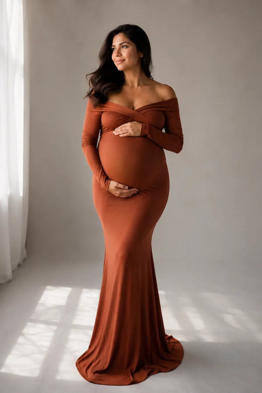 Jersey Knit Outfit Idea — Maternity Photoshoot Outfits