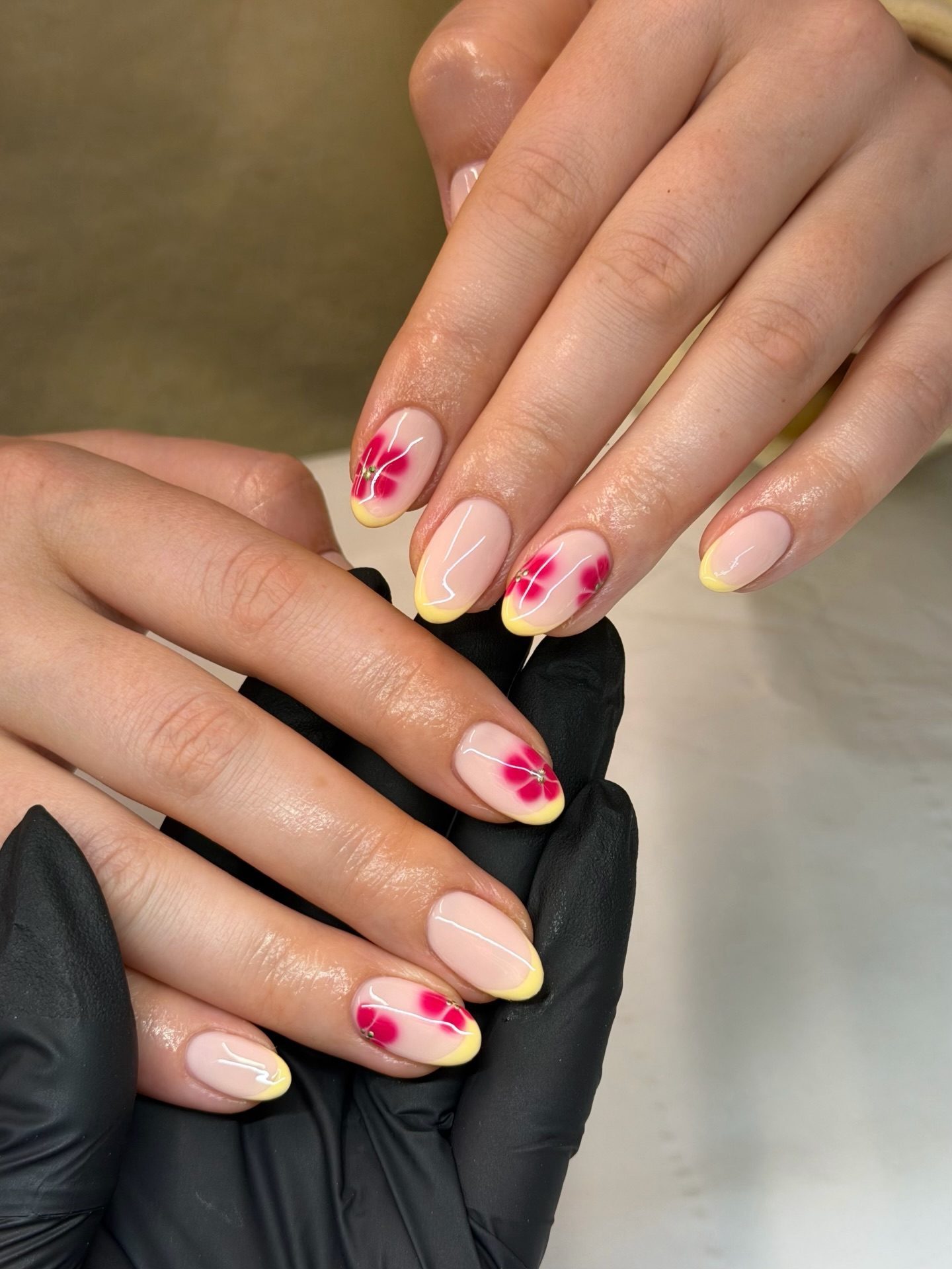Spring Visual Idea — French Tip Nails
