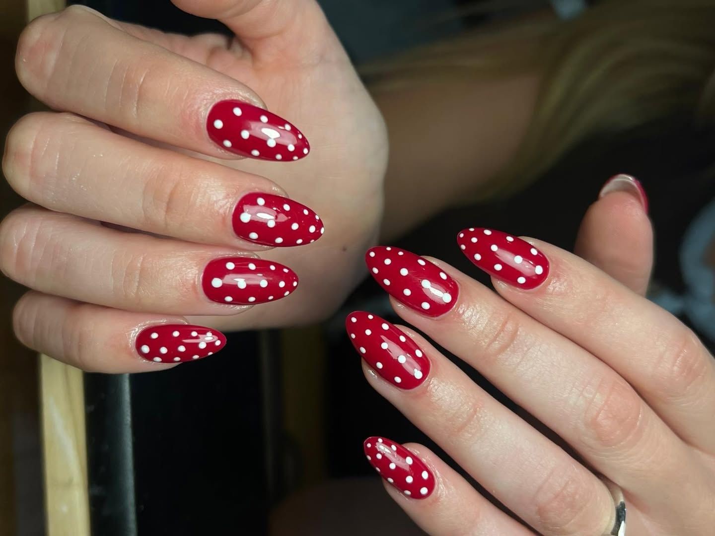 Bright Red White Visual Idea Bright Red White Visual Idea — Easy Nail Designs