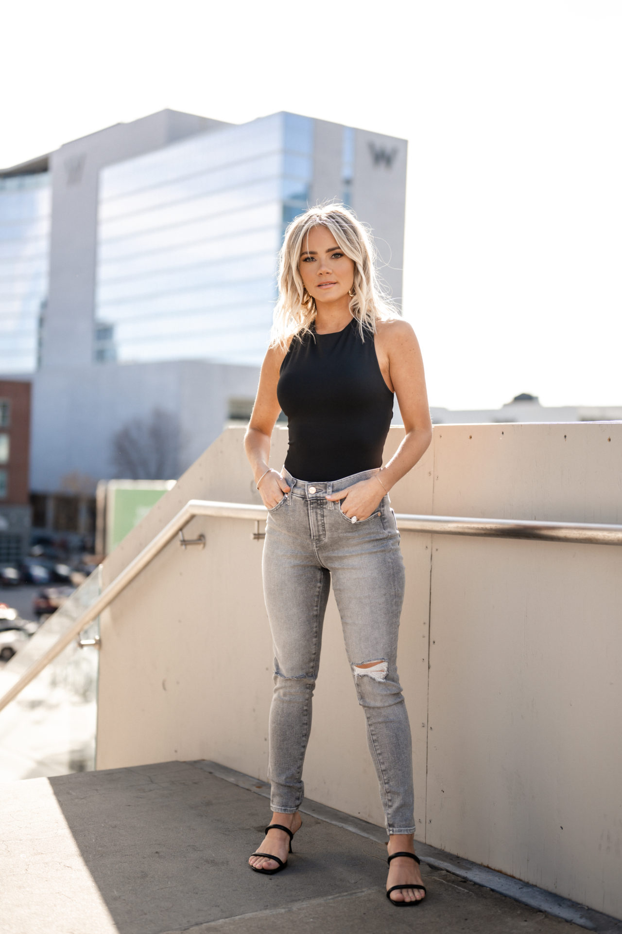 Black Sleeveless Bodysuit Outfit Idea Black Sleeveless Bodysuit Outfit Idea — Everyday Outfits