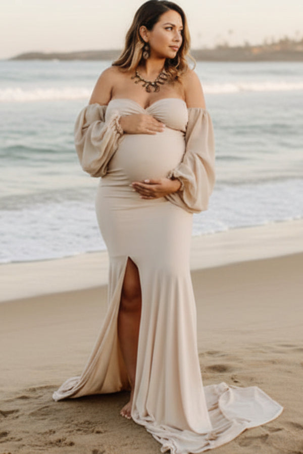 Three-Quarter Outfit Idea — Maternity Photoshoot Outfits