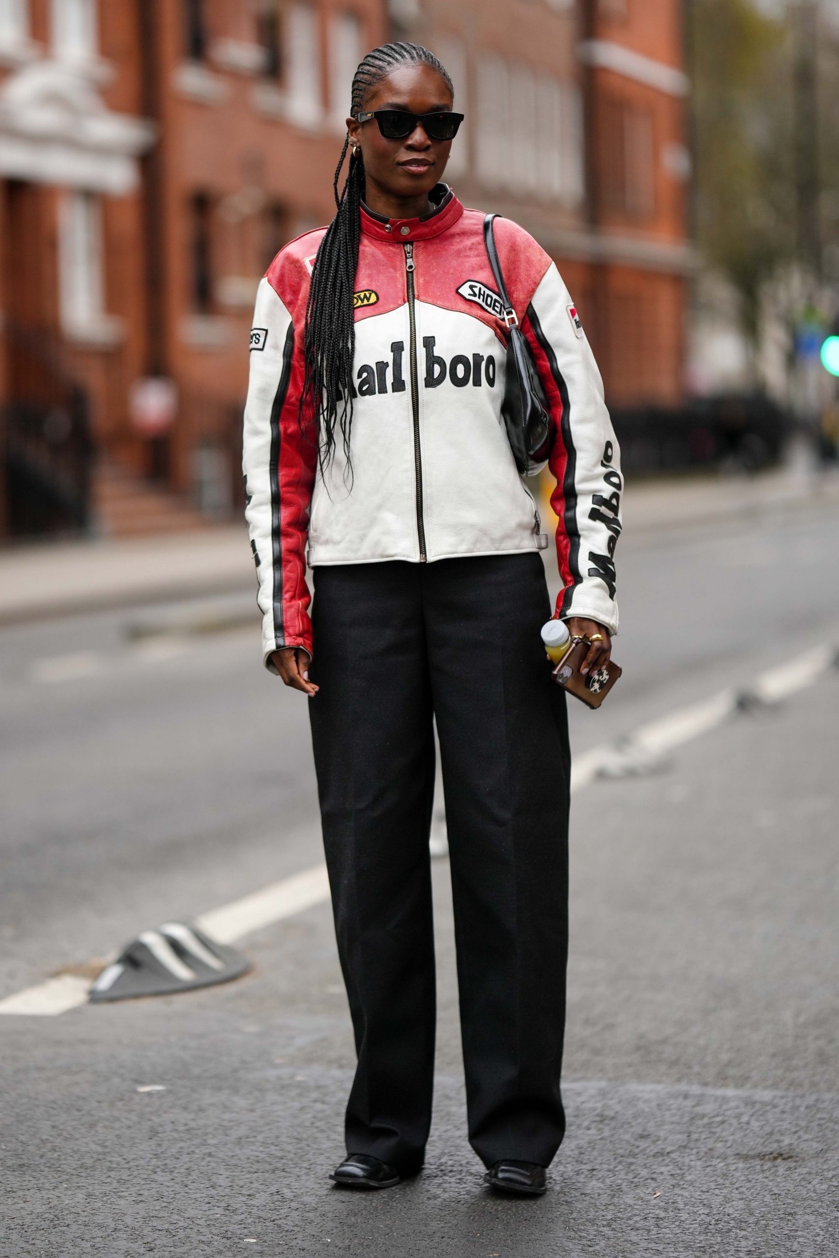 Racing Jacket with Straight-Leg Trousers for a Casual Vibe Racing Jacket with Straight-Leg Trousers for a Casual Vibe — London Outfits