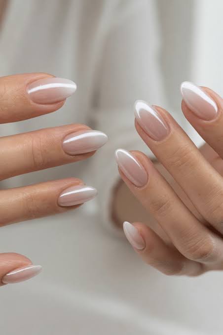 Classic French Medium Almond Classic French Medium Almond — Clean Girl Nails