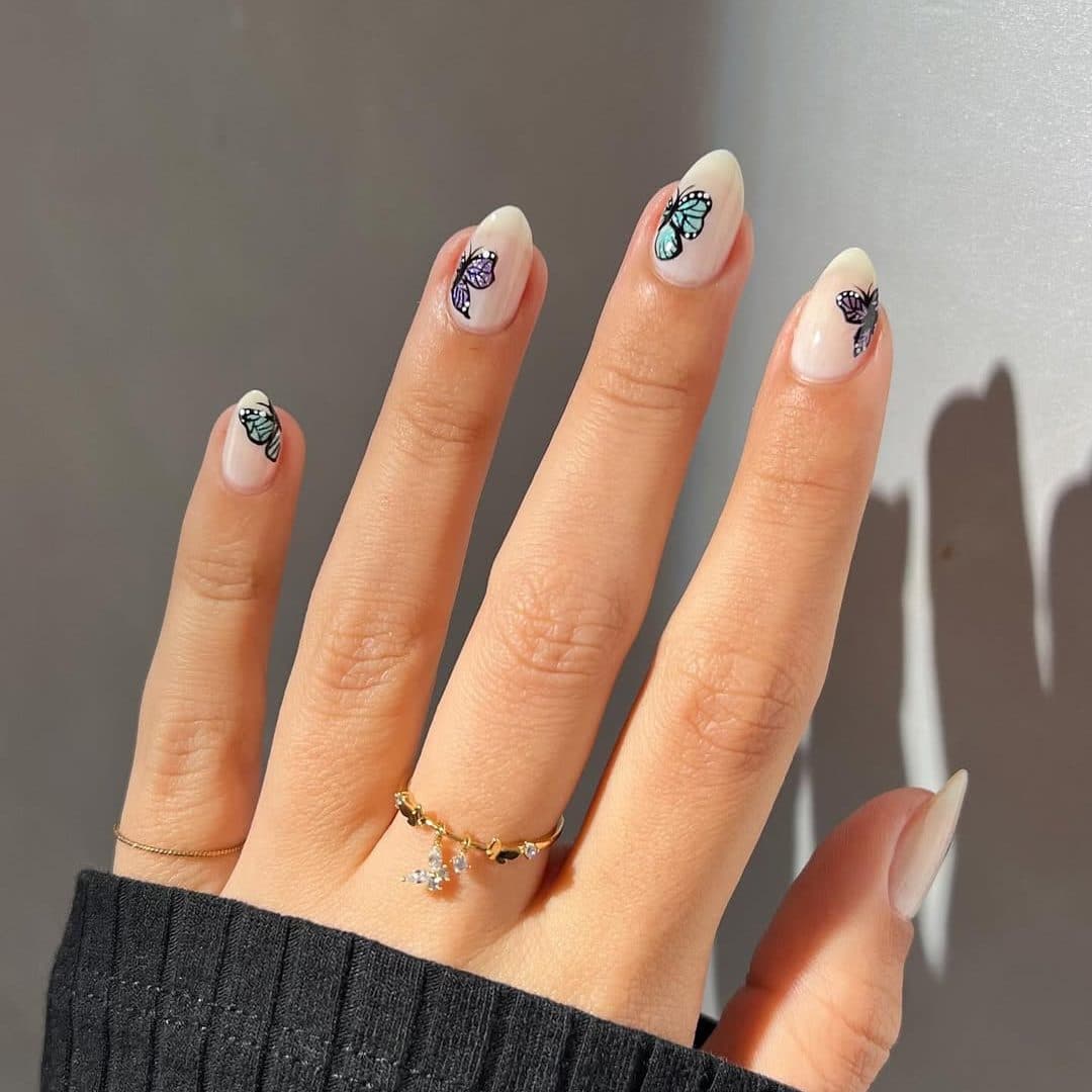 Butterfly Decals Visual Idea — Nail Art