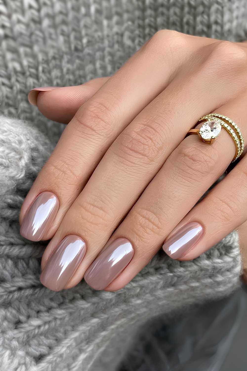 Visual Idea — Mauve Nails