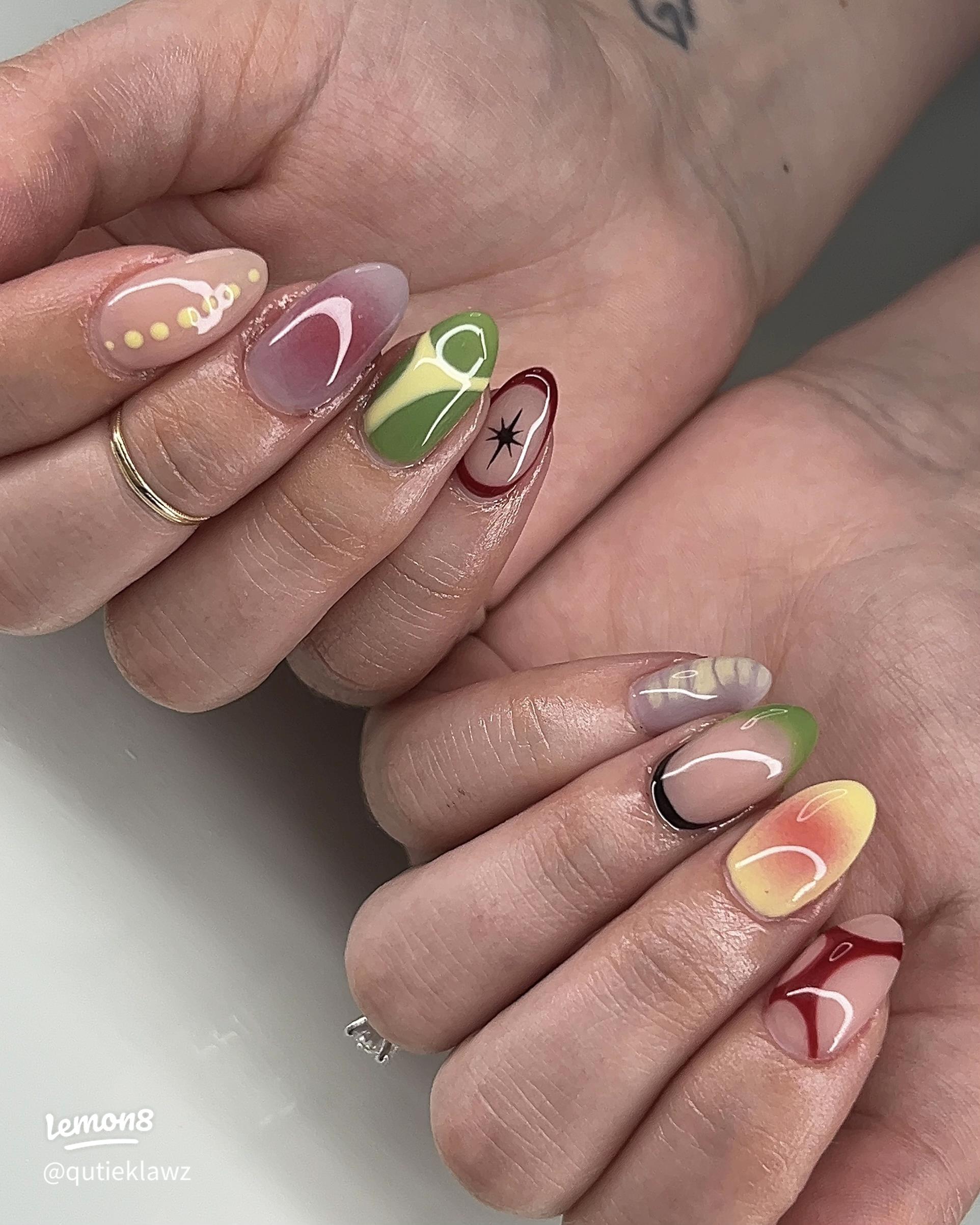 Playful Casual Visual Idea Playful Casual Visual Idea — Abstract Nails