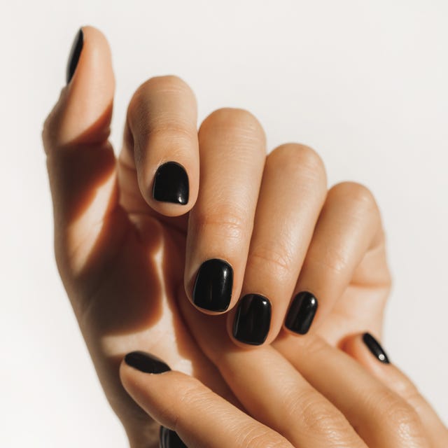 Glossy Black Squoval Glossy Black Squoval — Squoval Nails