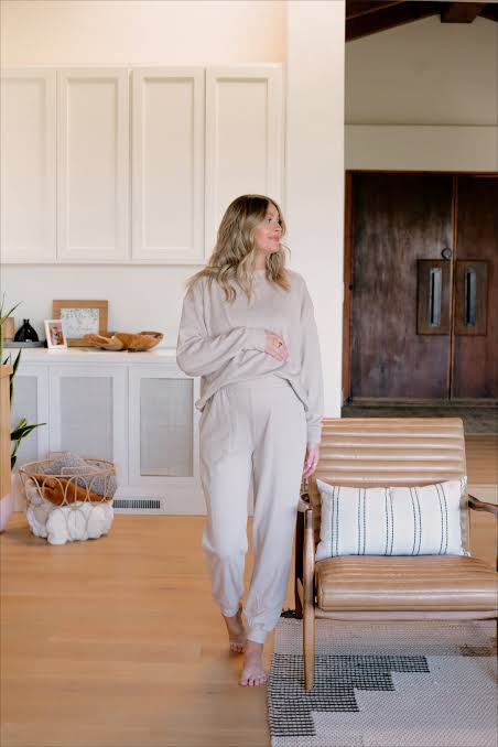 Matching Knit Set for Effortless Loungewear — Postpartum Outfits