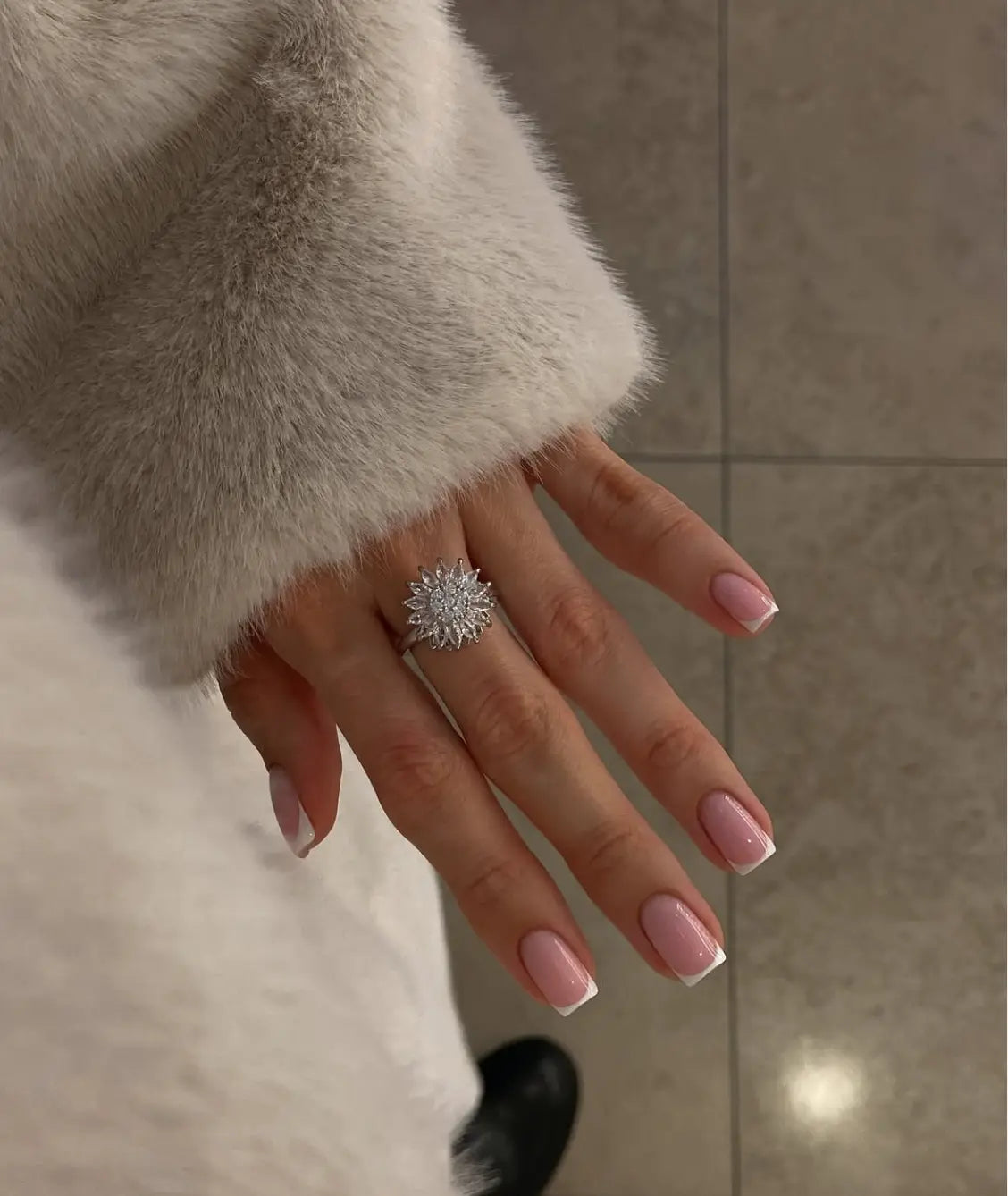Classic Sheer Pink French — Wedding Guest Nails