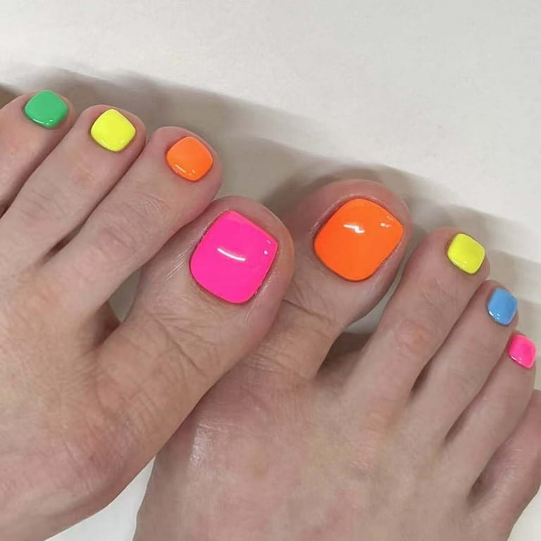 Solid Color Blocks On Each Nail Visual Idea Solid Color Blocks On Each Nail Visual Idea — Toe Nail Colors