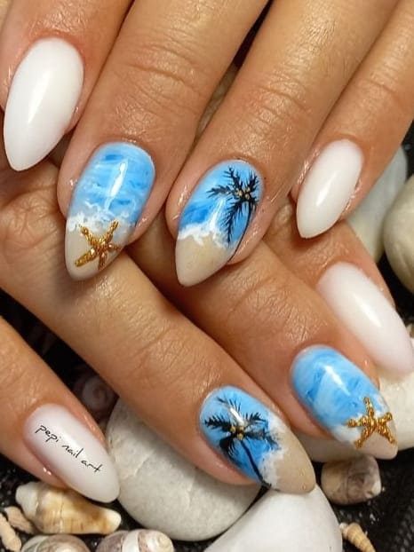 Both Hands Close-Up Visual Idea Both Hands Close-Up Visual Idea — Tropical Nails
