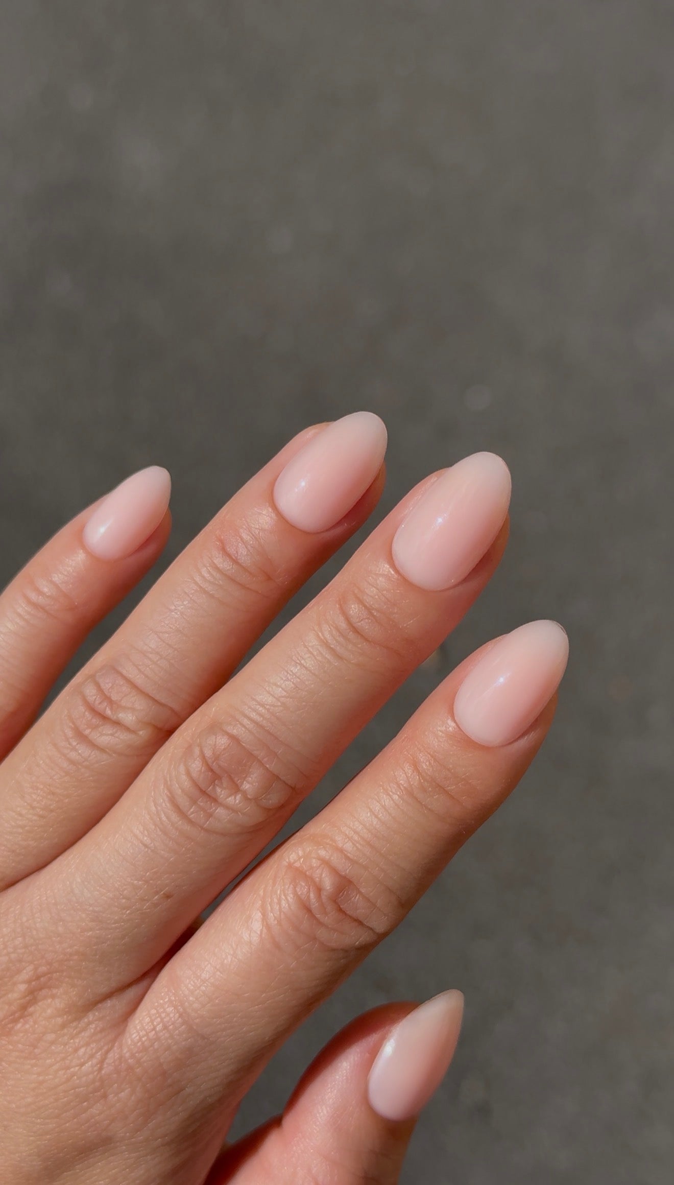 Effortless Short Oval Translucent Pink — Bubble Bath Nails