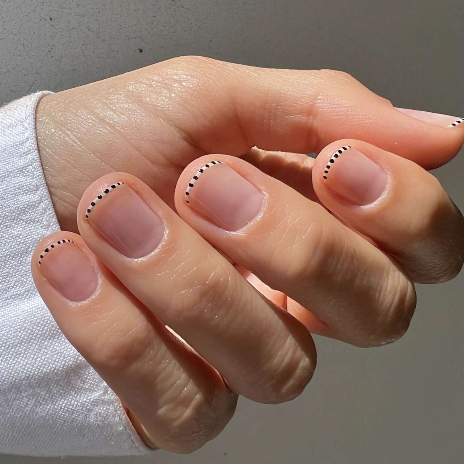 Playful Casual Visual Idea Playful Casual Visual Idea — Micro French Nails