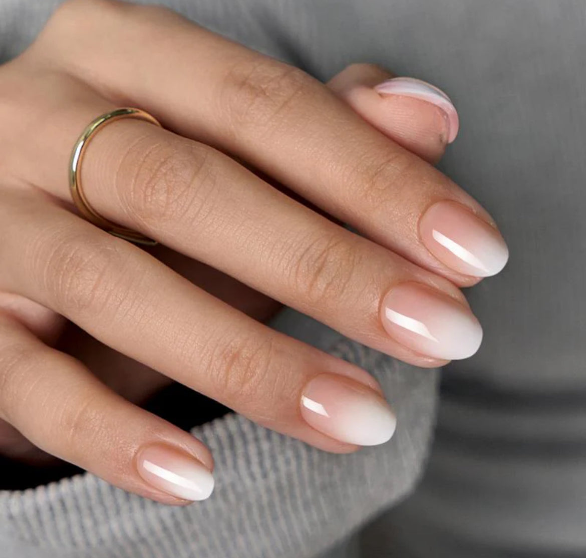 None Visual Idea None Visual Idea — French Ombre Nails