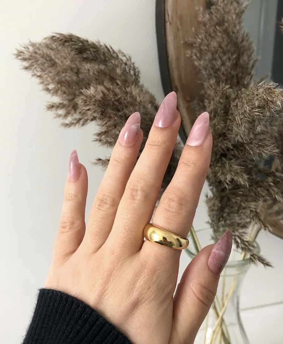 21+ Stunning Mauve Nails With a Youthful & Feminine Vibe
