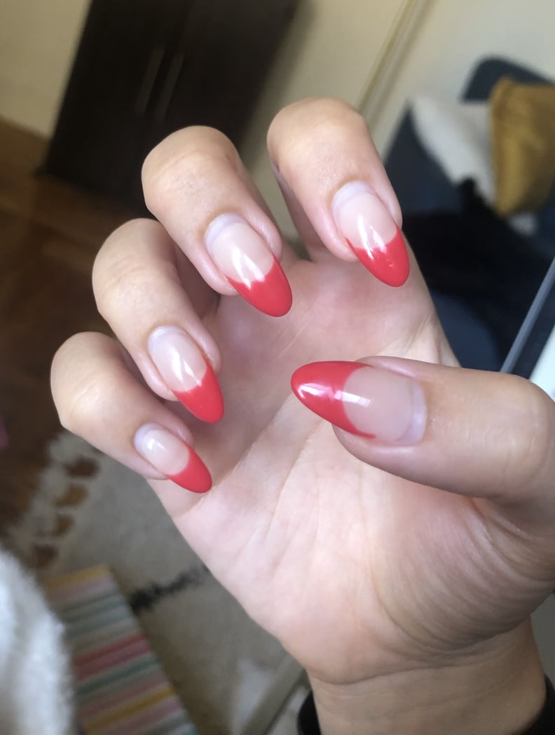 Pale Pink Iridescent Coffin Nails — Gel X Nails