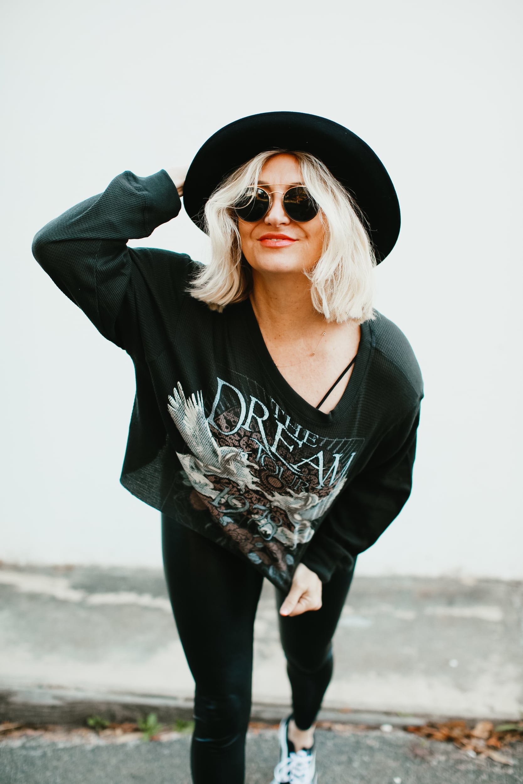 Oversized Band Tee and Leggings Oversized Band Tee and Leggings — Rock and Roll Outfits