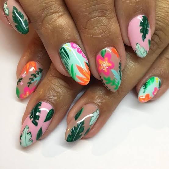 Summer Visual Idea Summer Visual Idea — Tropical Nails