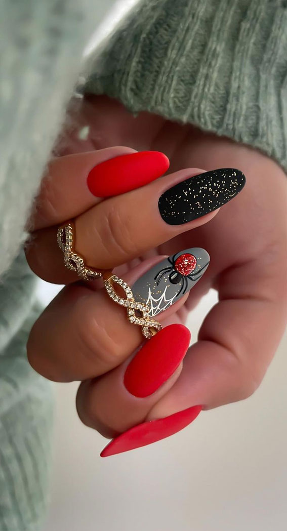 Shifting Black to Red Ultra Chrome Nails Shifting Black to Red Ultra Chrome Nails — Red and Black Nails