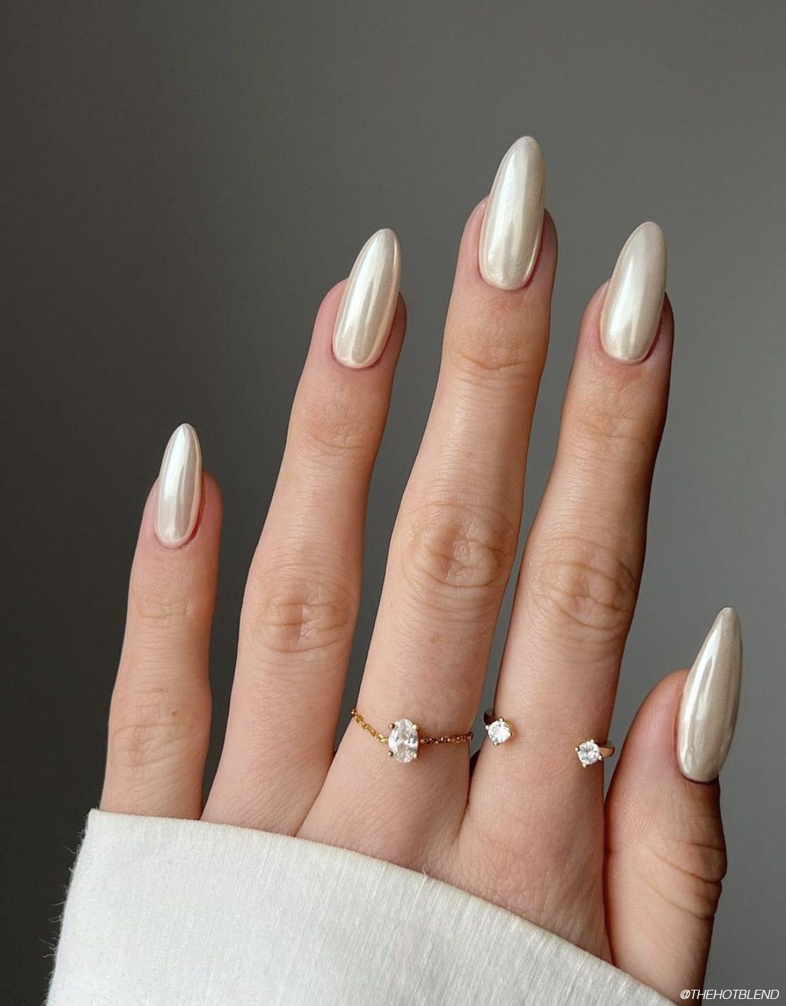 Intense Champagne Chrome Stilettos Intense Champagne Chrome Stilettos — Glazed Donut Nails