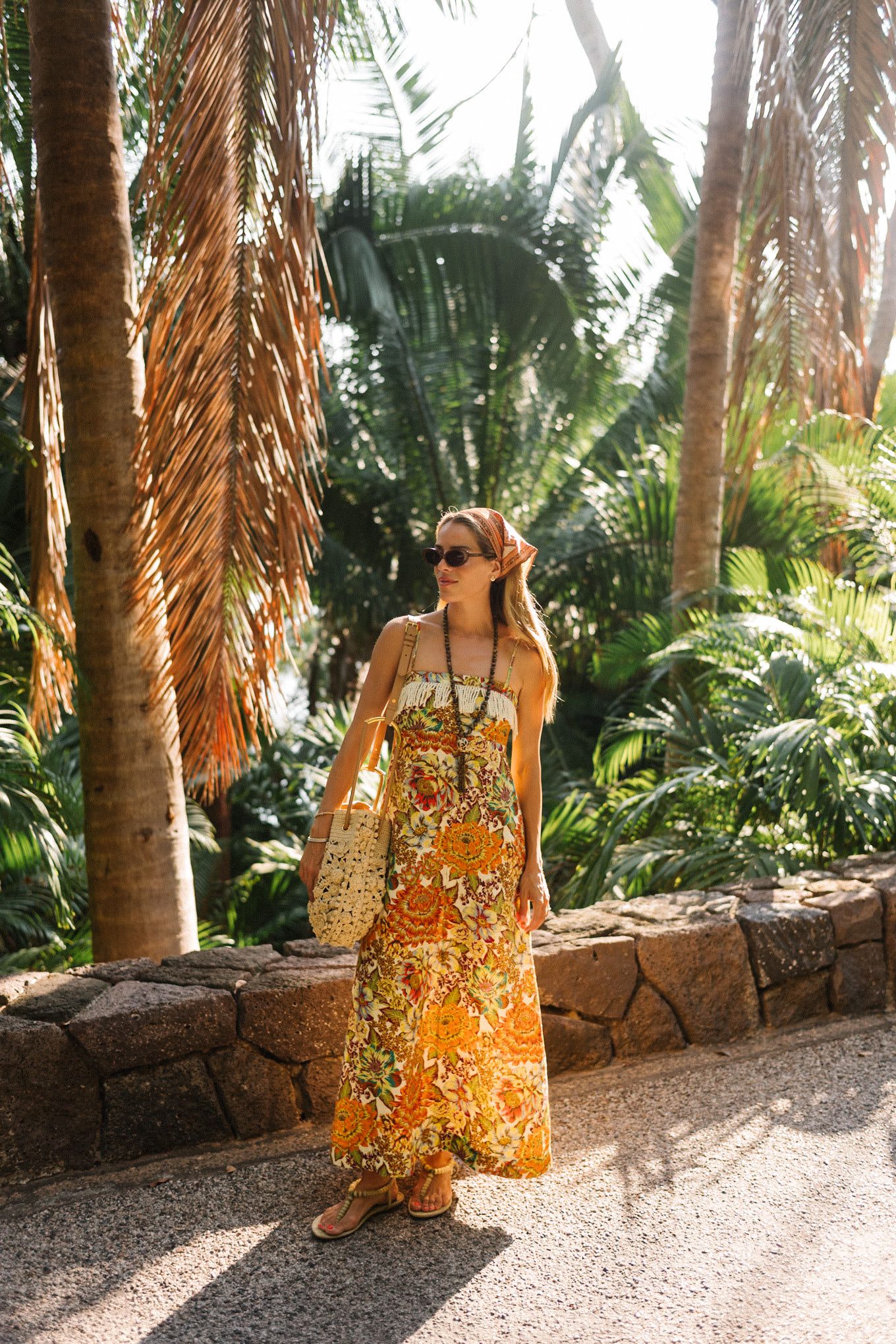 Bohemian Floral Maxi Dress for a Sunny Day — Decades Day Outfits