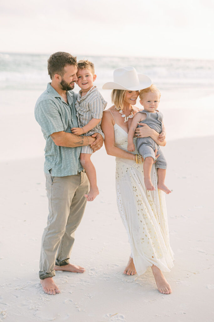 Beachside Serenity: Light Blue and Cream Neutrals for Family Photos Beachside Serenity: Light Blue and Cream Neutrals for Family Photos — Family Photo Outfits