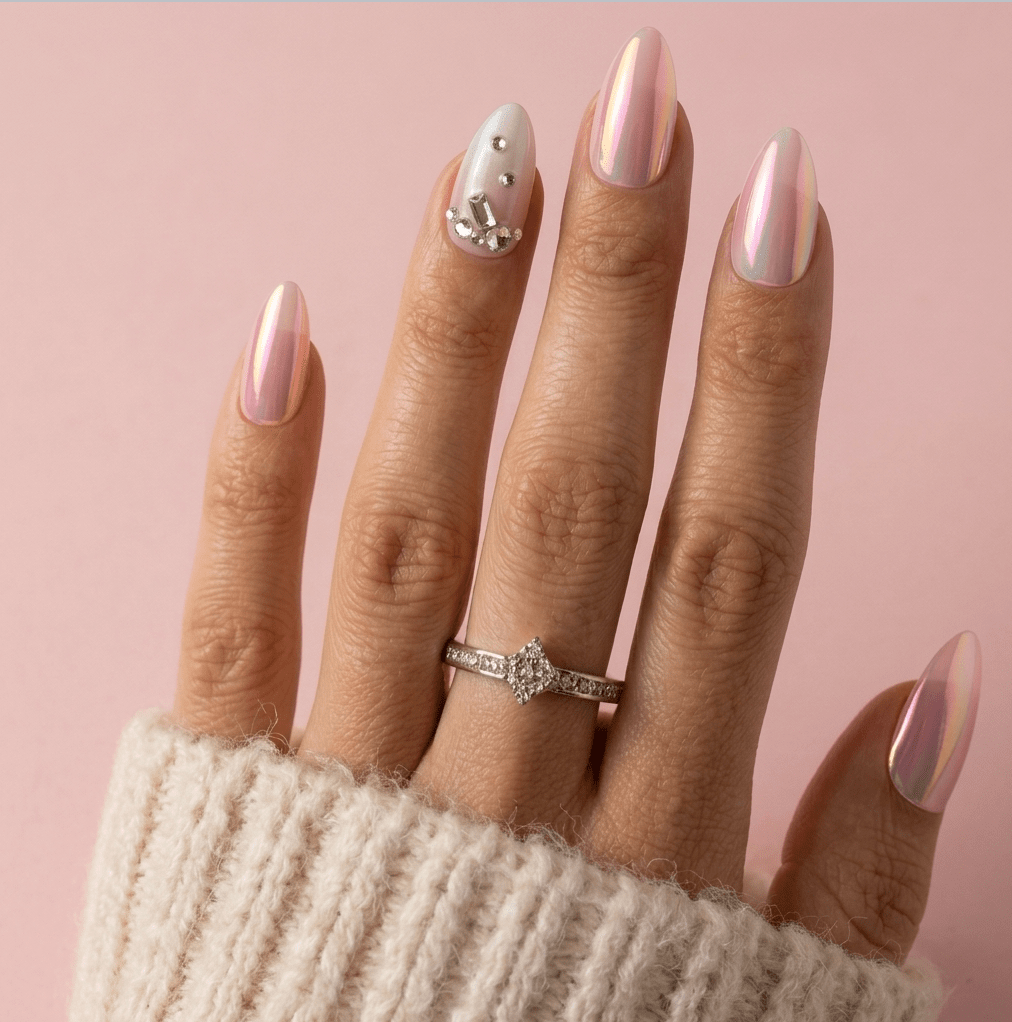 Chrome Iridescent Visual Idea — Classy Nails