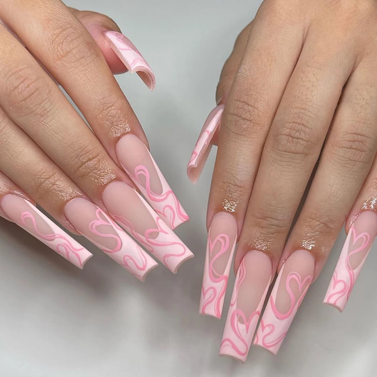 Glossy Visual Idea — Long Nails