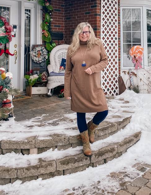 Cozy Turtleneck Sweater Dress for Cold Weather Cozy Turtleneck Sweater Dress for Cold Weather — Outfits for Women Over 50