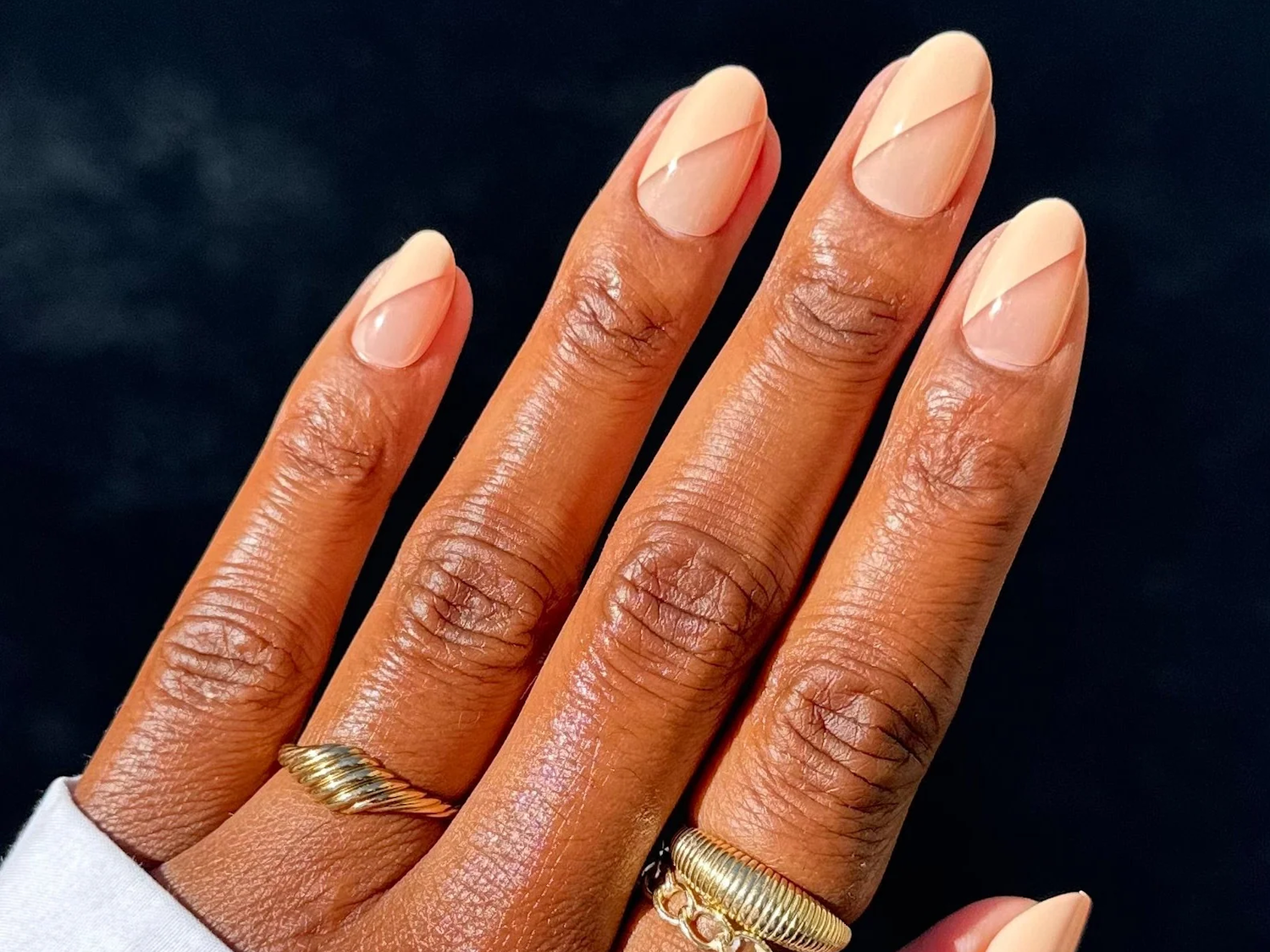 Geometric Color Block Design Visual Idea Geometric Color Block Design Visual Idea — Short Nails