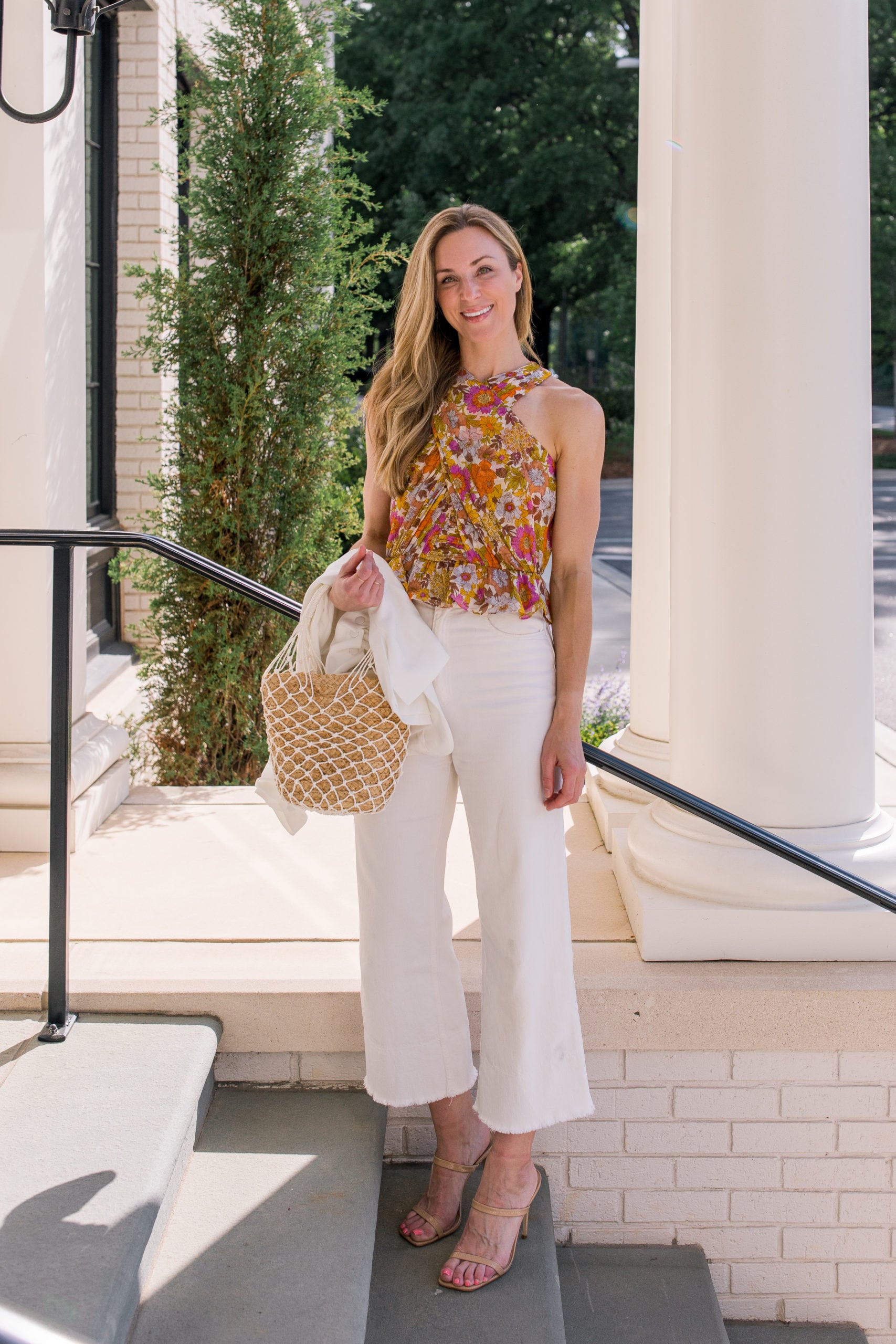 White Blazer Outfit Idea — Date Night Outfits